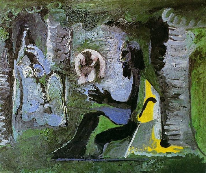 Pablo Picasso Classical Oil Paintings The Luncheon On The Grass - Click Image to Close